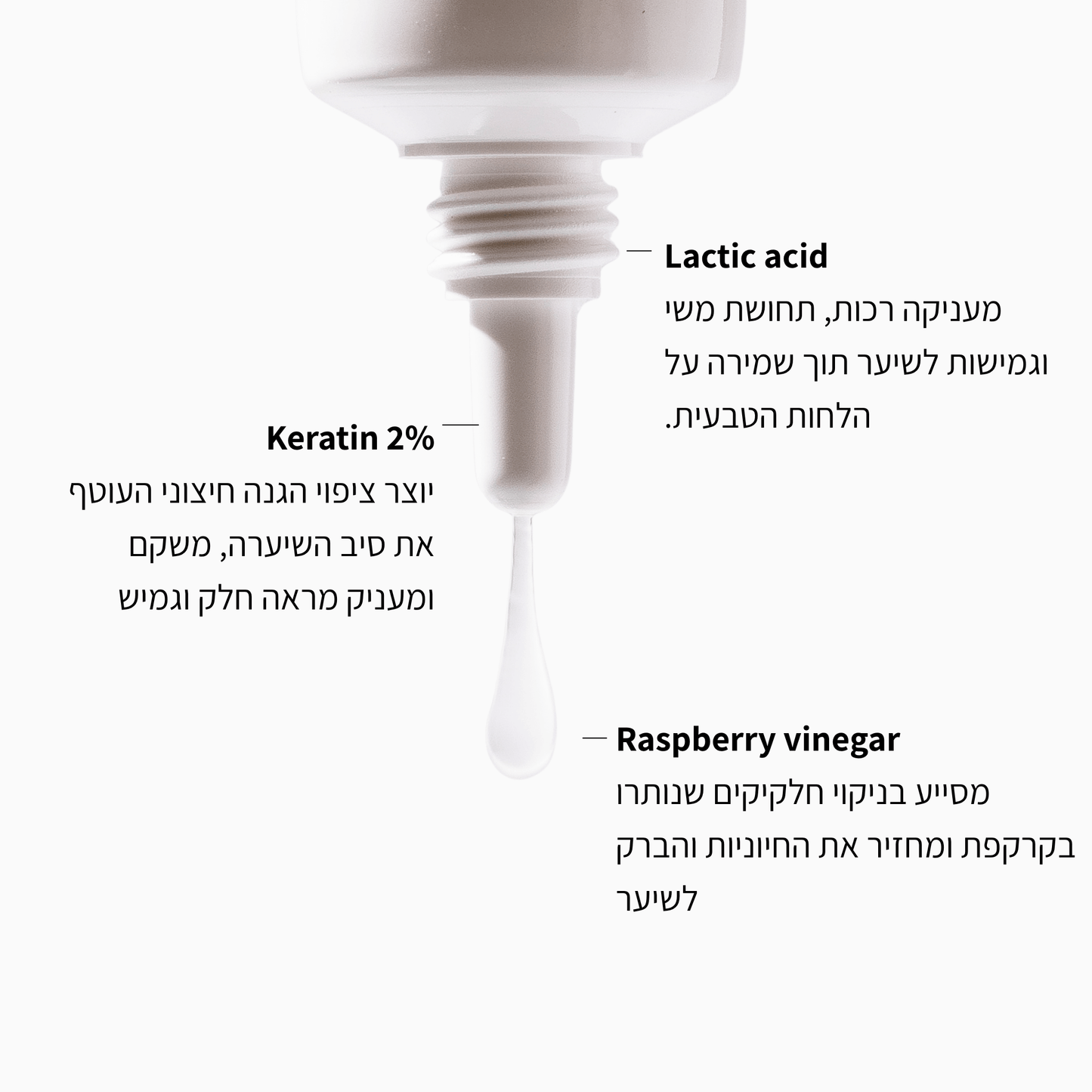מי קרטין וחומץ פטל - LEAVES