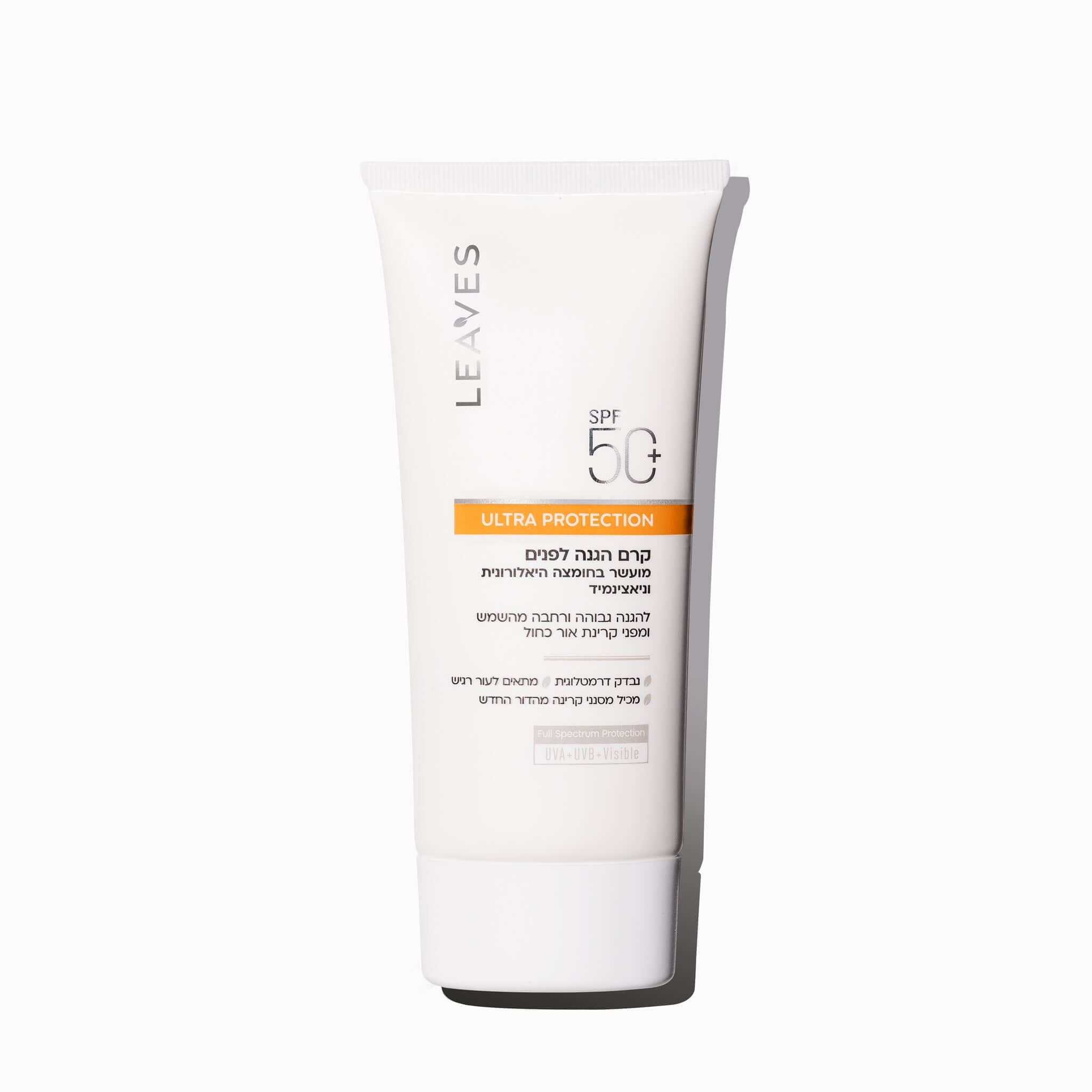 קרם הגנה לפנים Protection Ultra +SPF50 - LEAVES