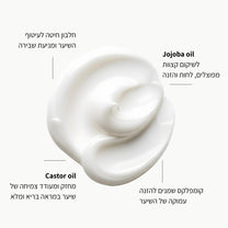 מסיכת שיער מועשרת בחוחובה ושמן קיק - LEAVES