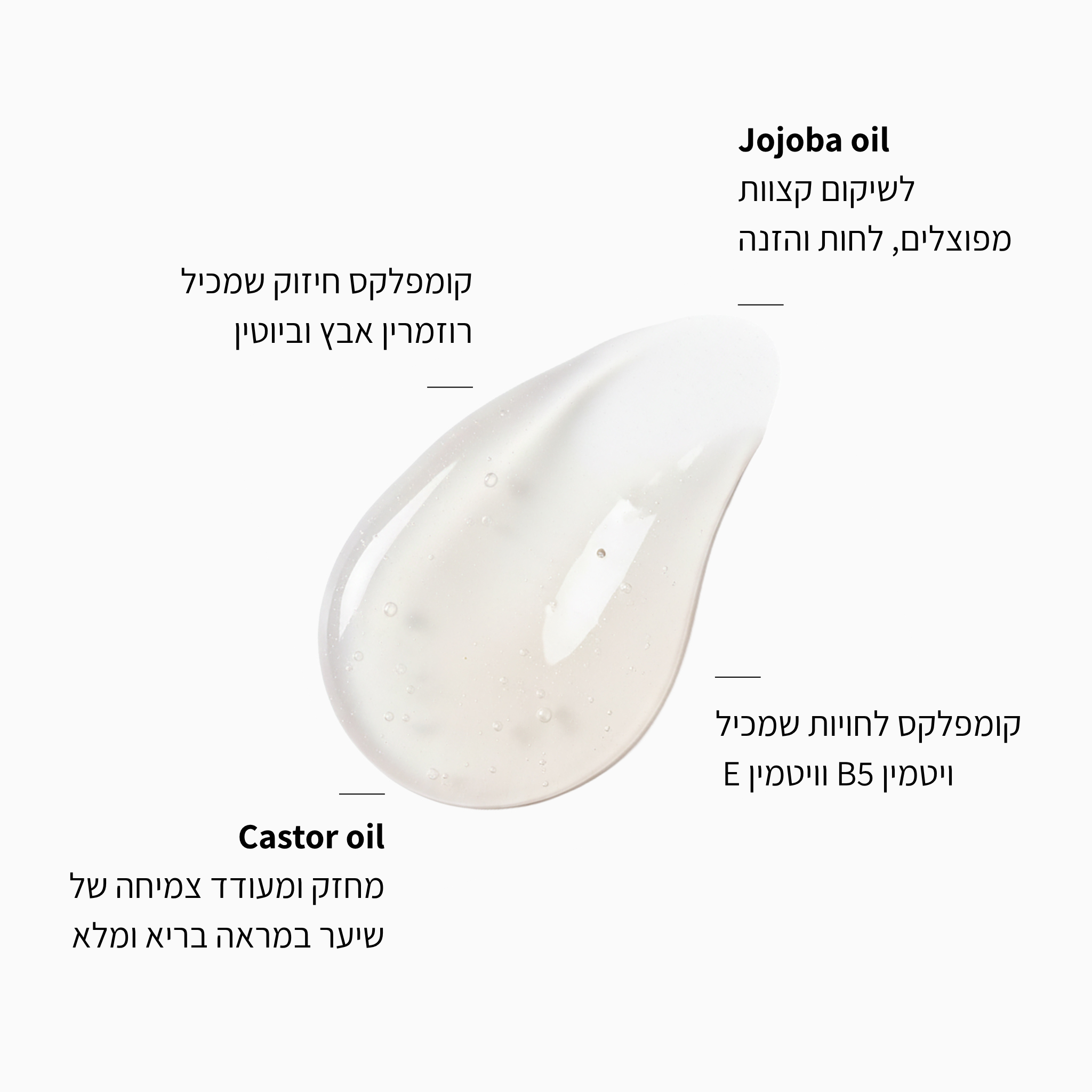 שמפו חוחובה ושמן קיק - LEAVES